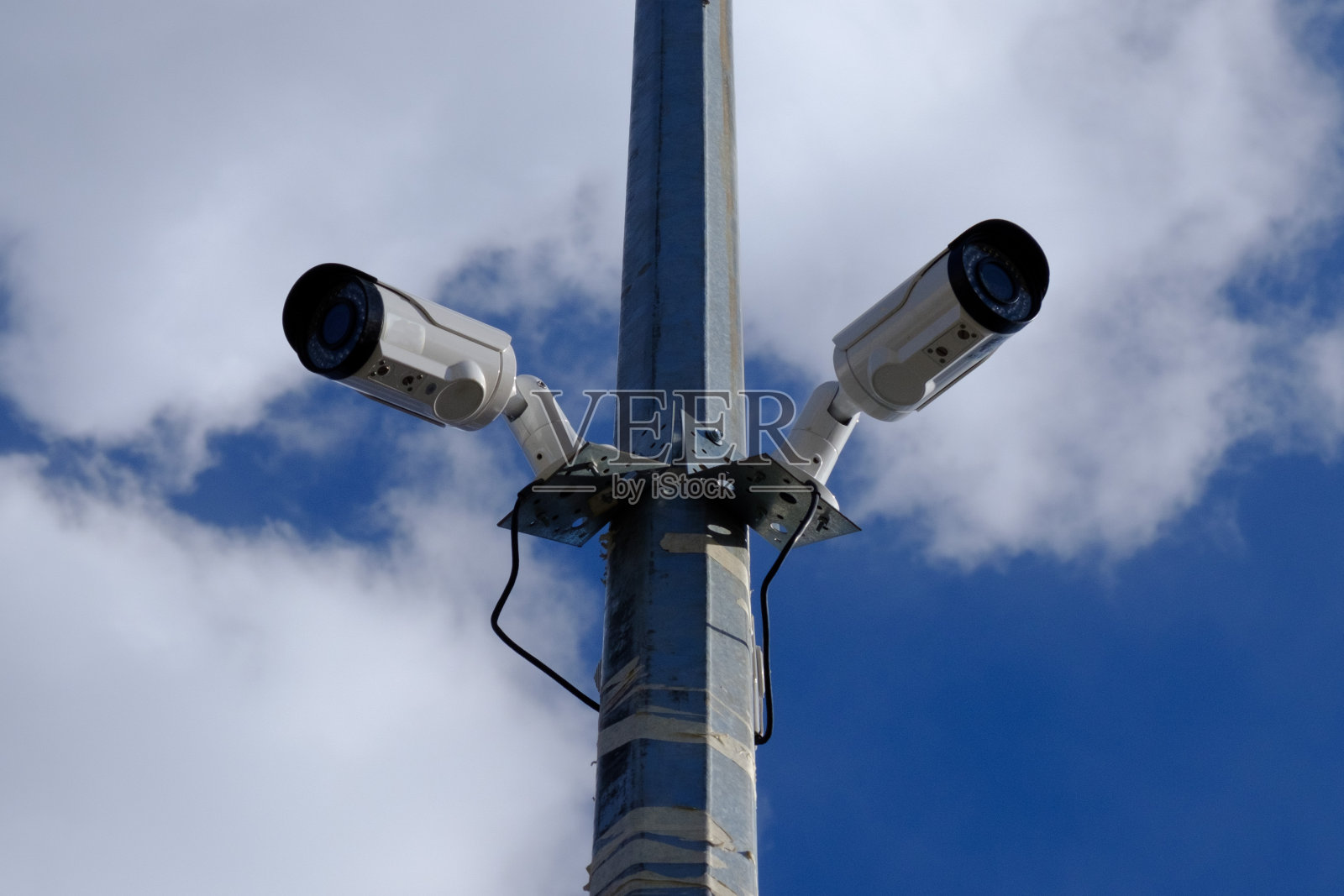 街头监控摄像头照片摄影图片