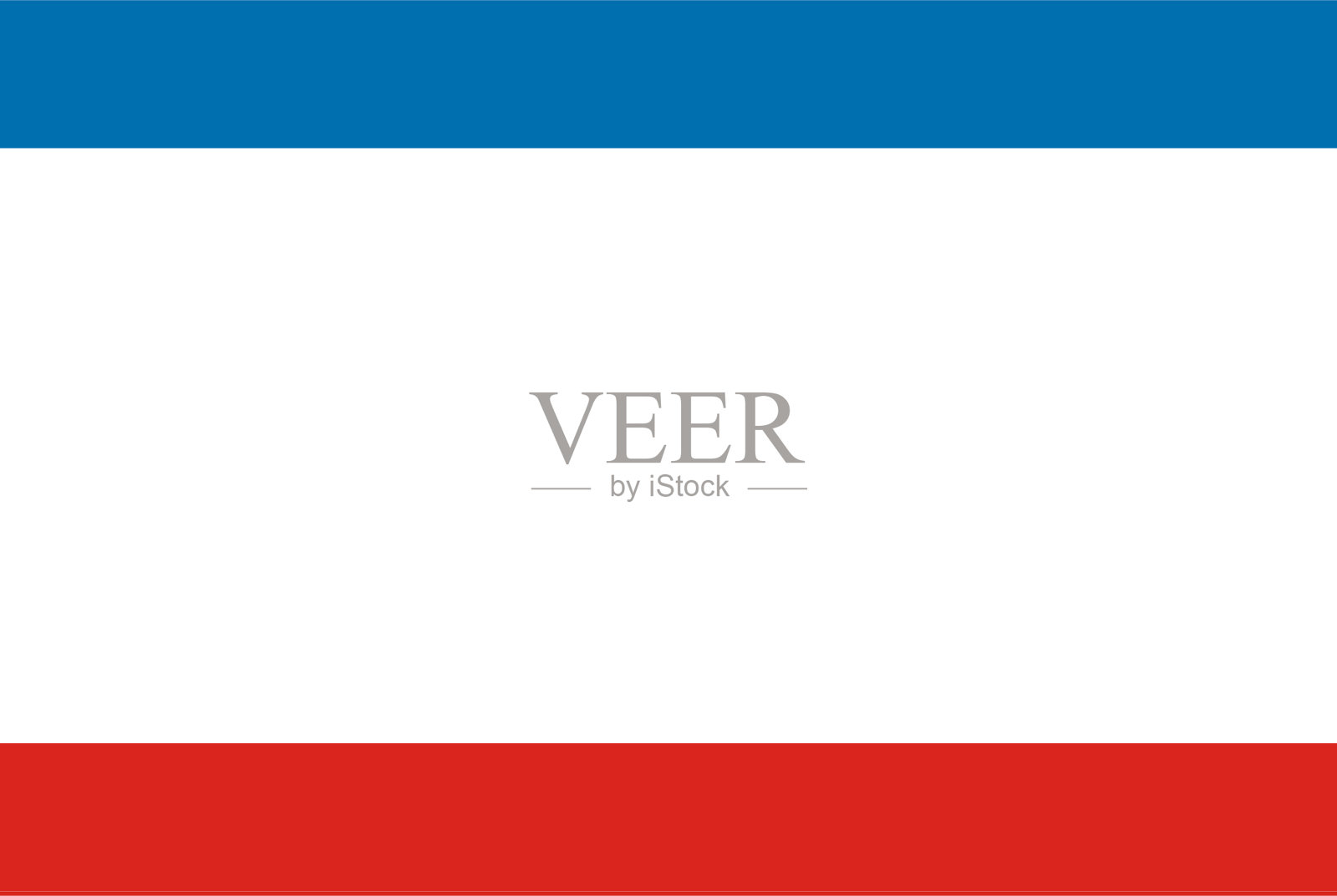 白色背景上的矩形旗帜插画图片素材