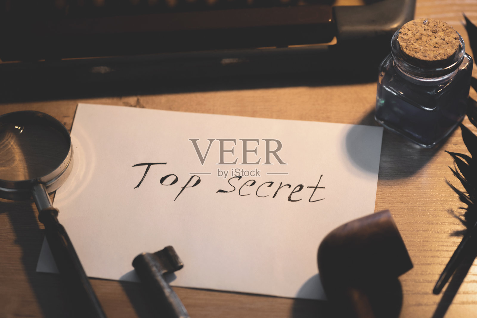 最高机密。照片摄影图片