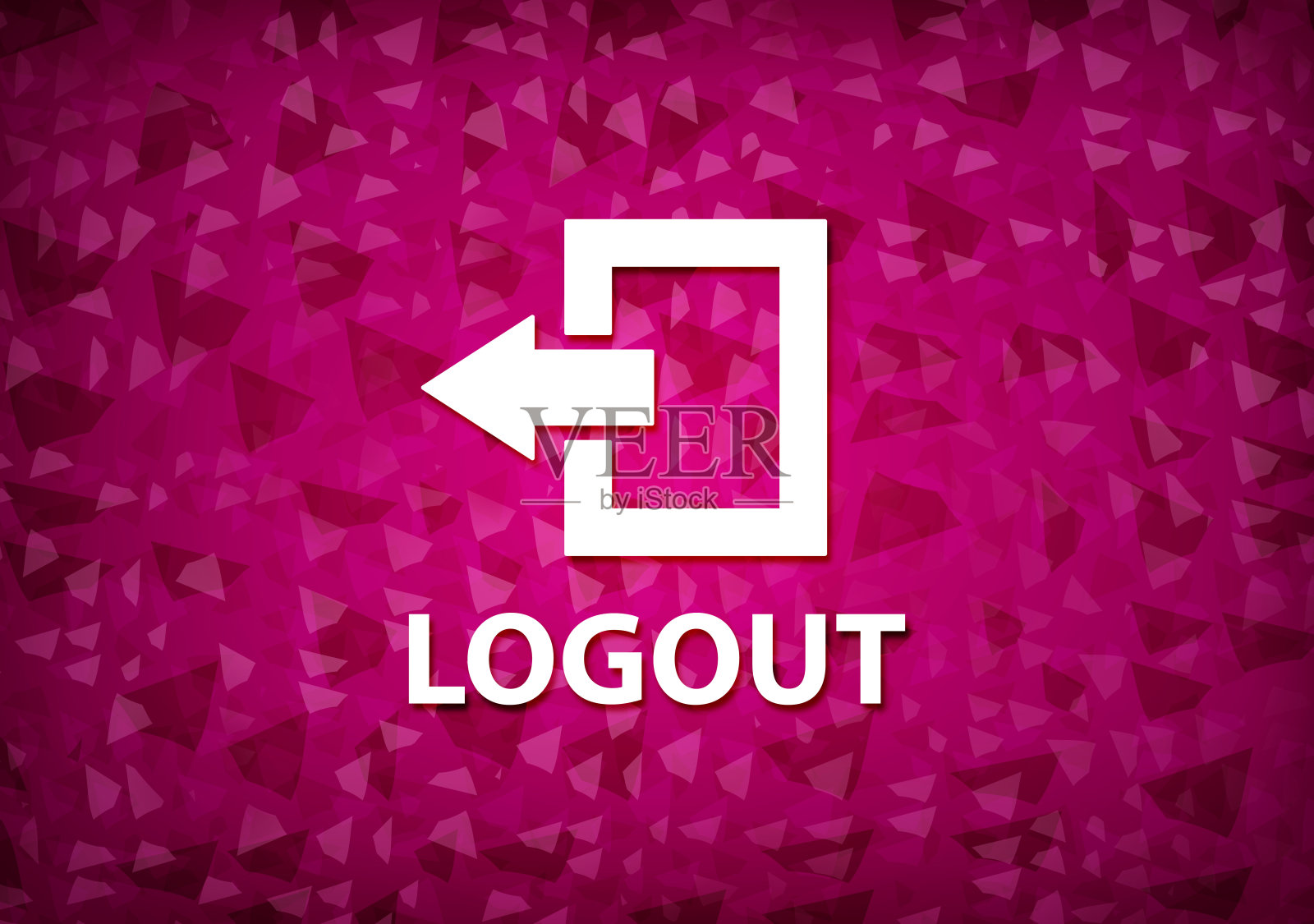 注销粉红色背景插画图片素材