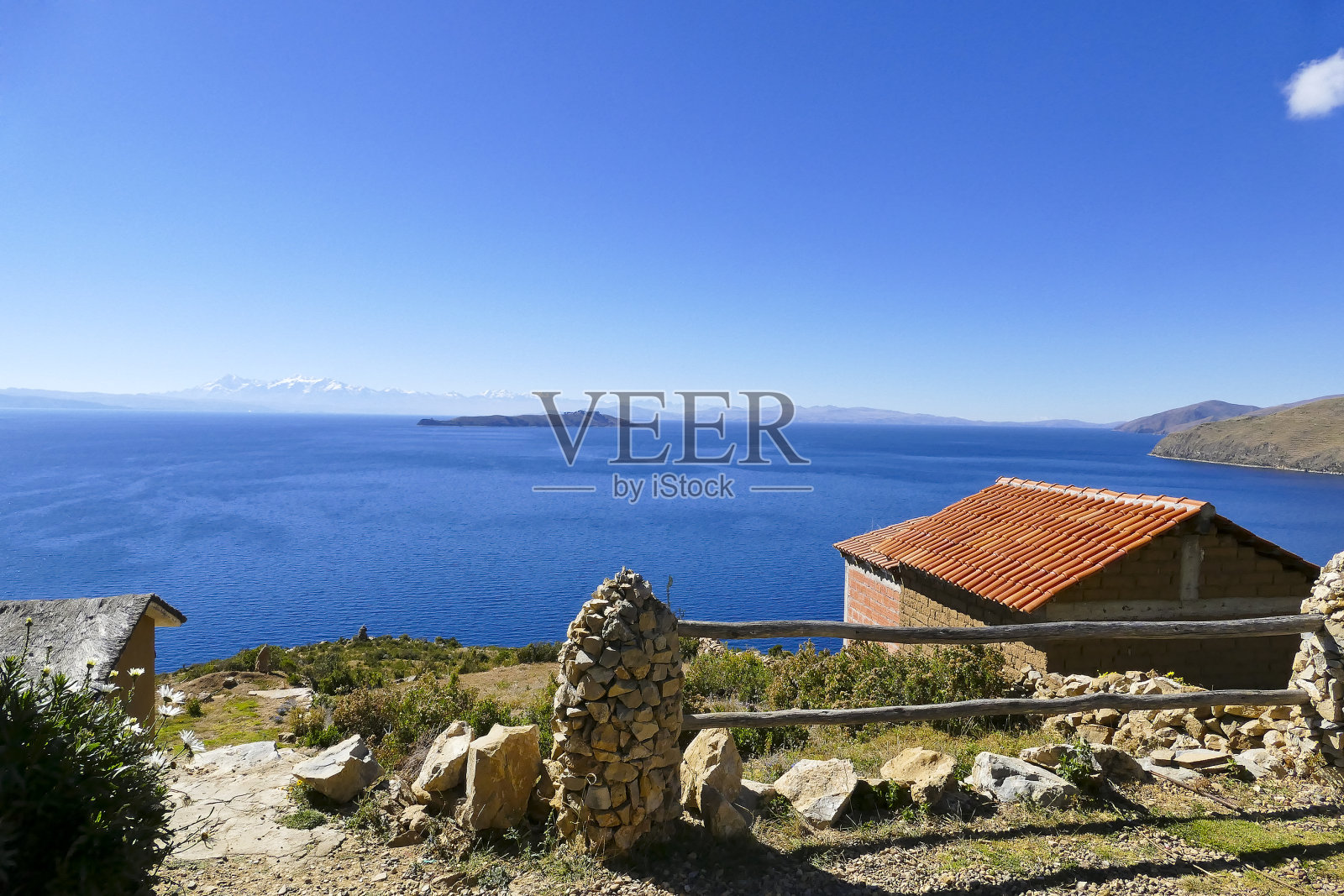 Titicaca湖从Isla del Sol -玻利维亚照片摄影图片