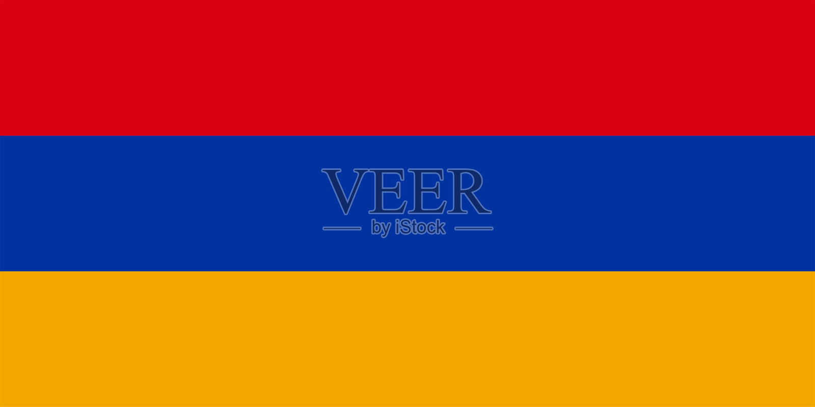 亚美尼亚的旗帜。官方色彩。正确的比例。向量插画图片素材