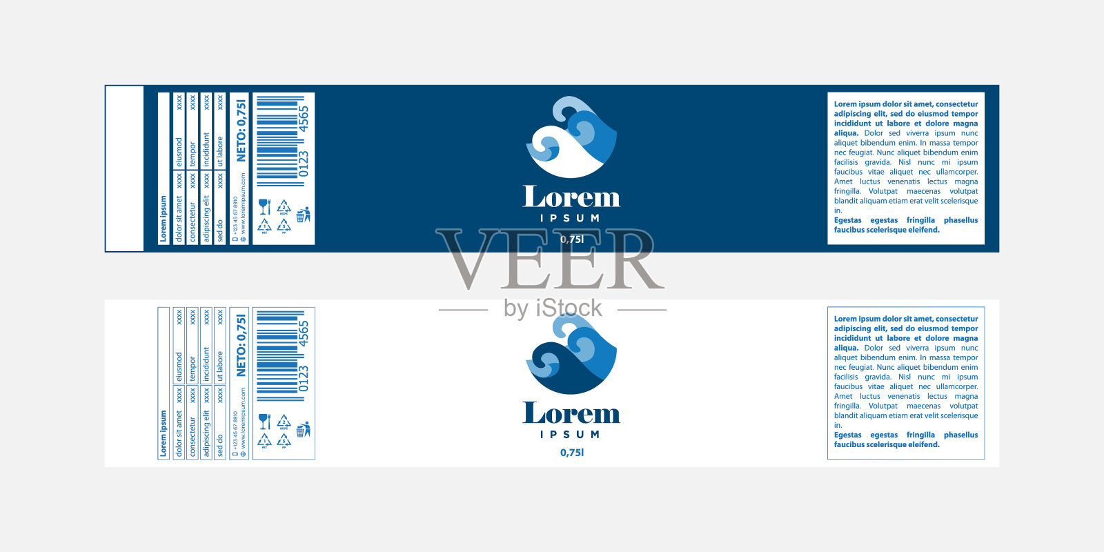 水波设计模板素材