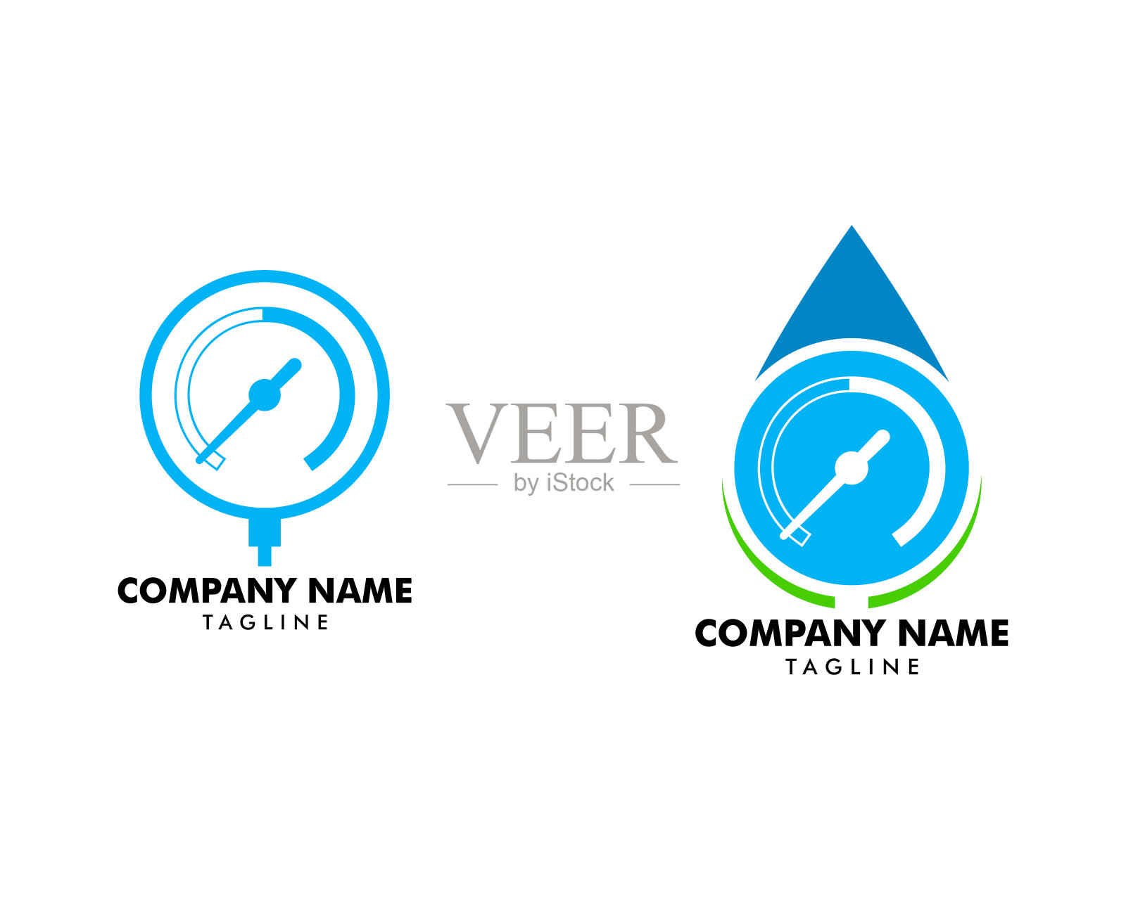 设置压力计图标矢量压力计平面符号符号插画图片素材