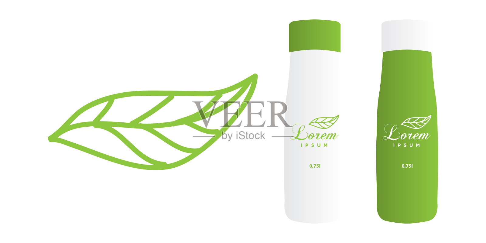 绿色的树叶插画图片素材