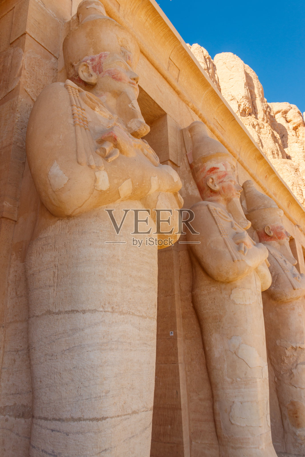 埃及卢克索的哈特谢普苏特陵庙照片摄影图片