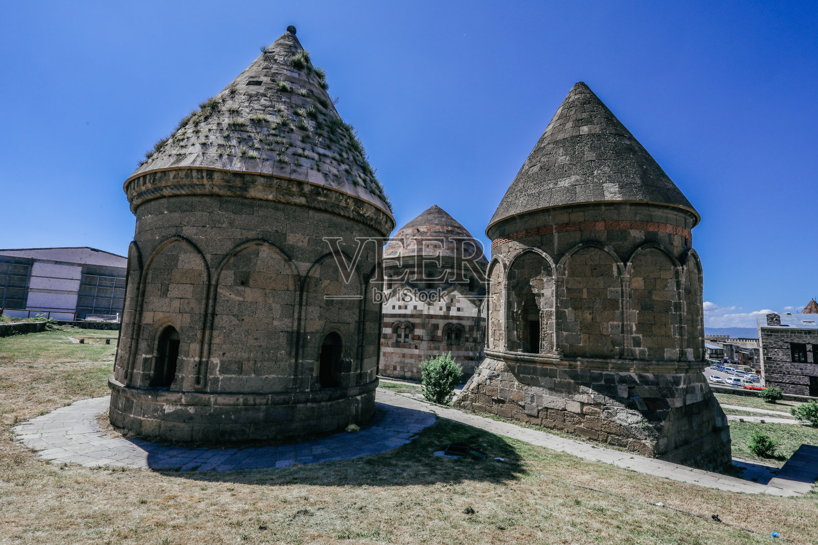 三个Kumbets，土耳其埃尔祖鲁姆照片摄影图片