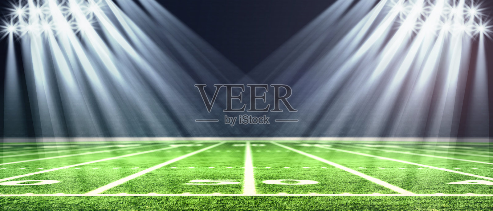 足球场的视角。用白线标出球场的足球场。透视元素。用白线标出场地的破烂足球场。3 d演示。照片摄影图片