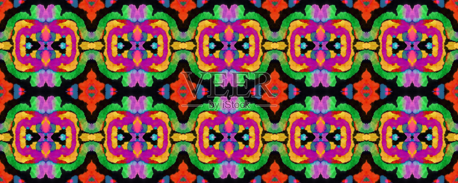 非洲无缝模式。插画图片素材