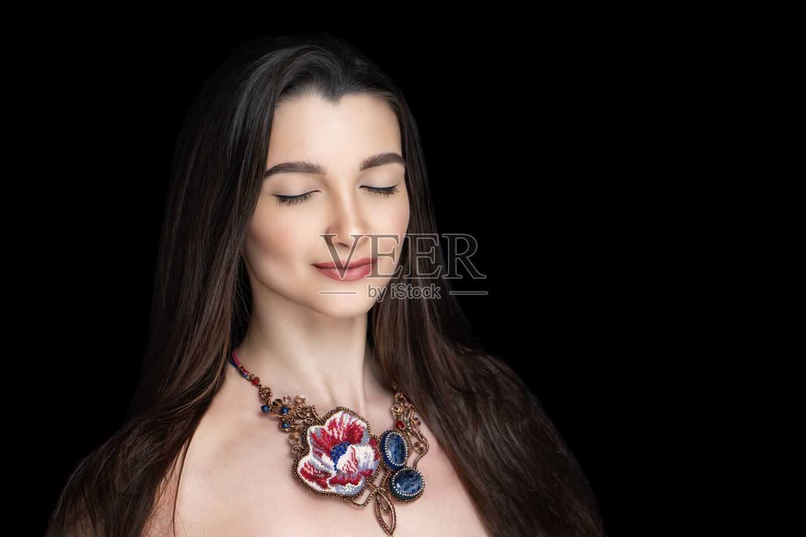 女性艺术配饰照片摄影图片