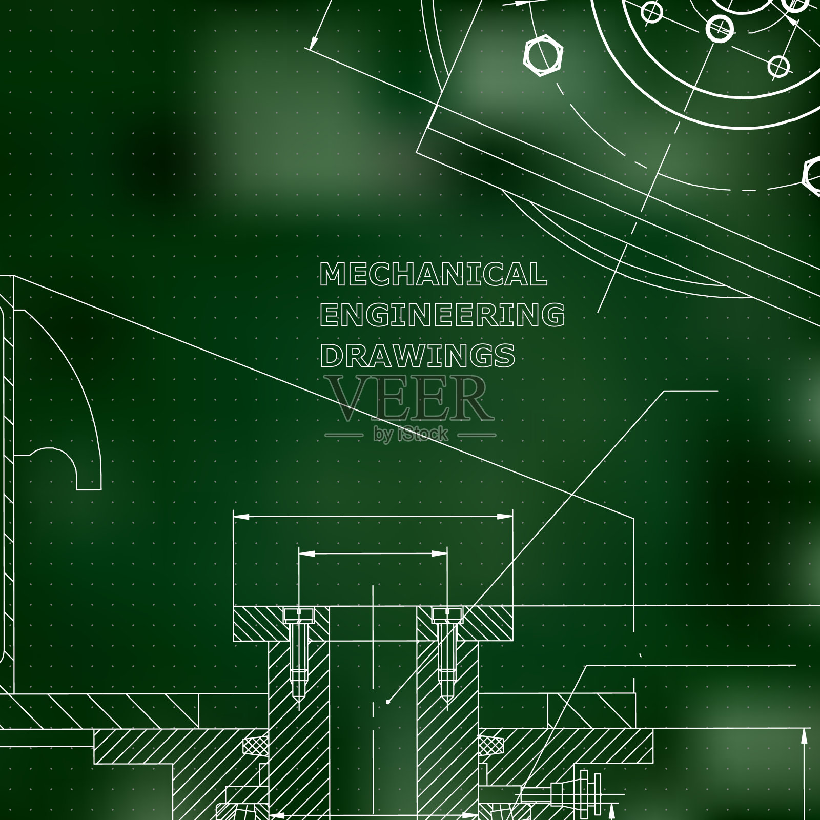 力学。技术设计。封面,传单、横幅插画图片素材
