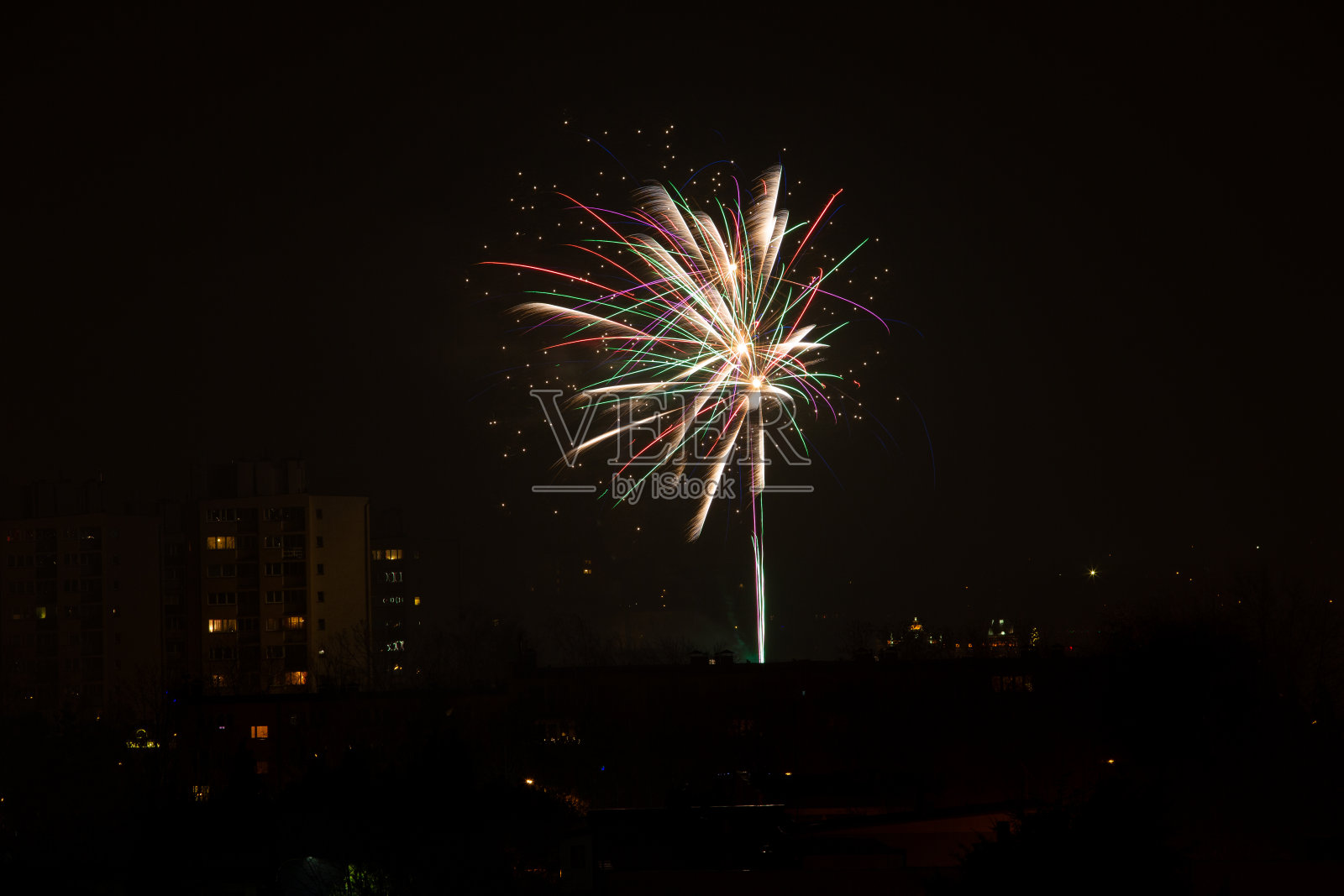 烟花照片摄影图片