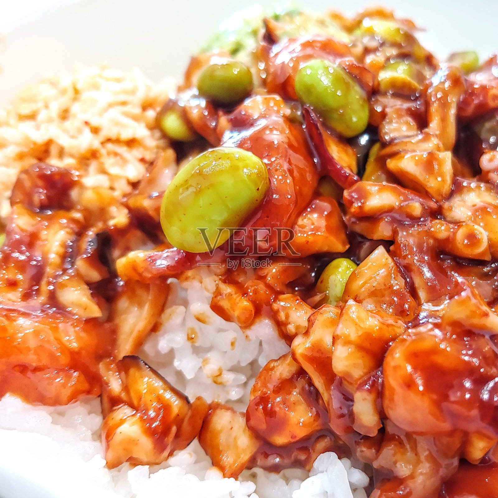 加上毛豆。照片摄影图片