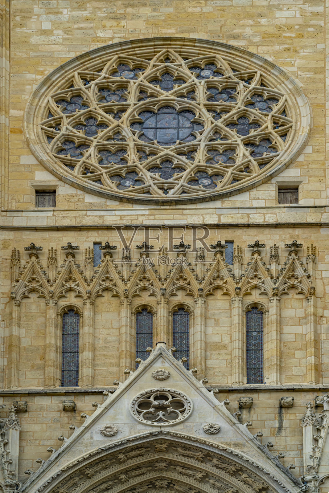 波尔多大教堂外照片摄影图片