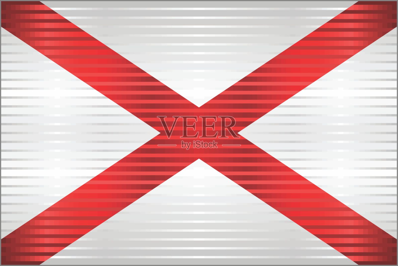 阿拉巴马州闪亮的Grunge旗插画图片素材