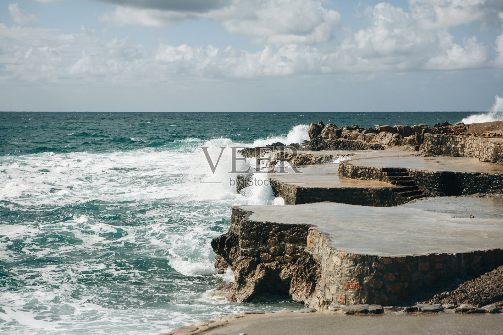 美丽的海景或海洋照片摄影图片