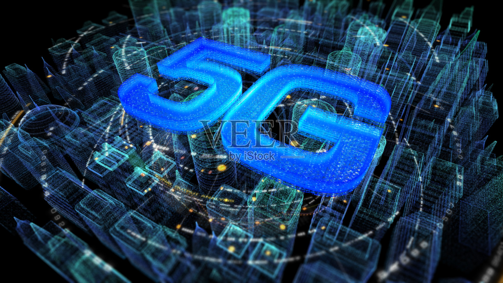 全息5G数字无线高速照片摄影图片