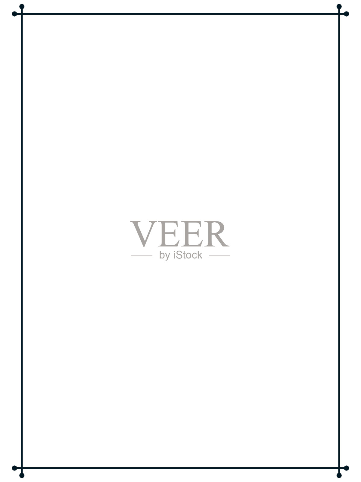 复古简单的矢量线边框招牌或标签插画图片素材