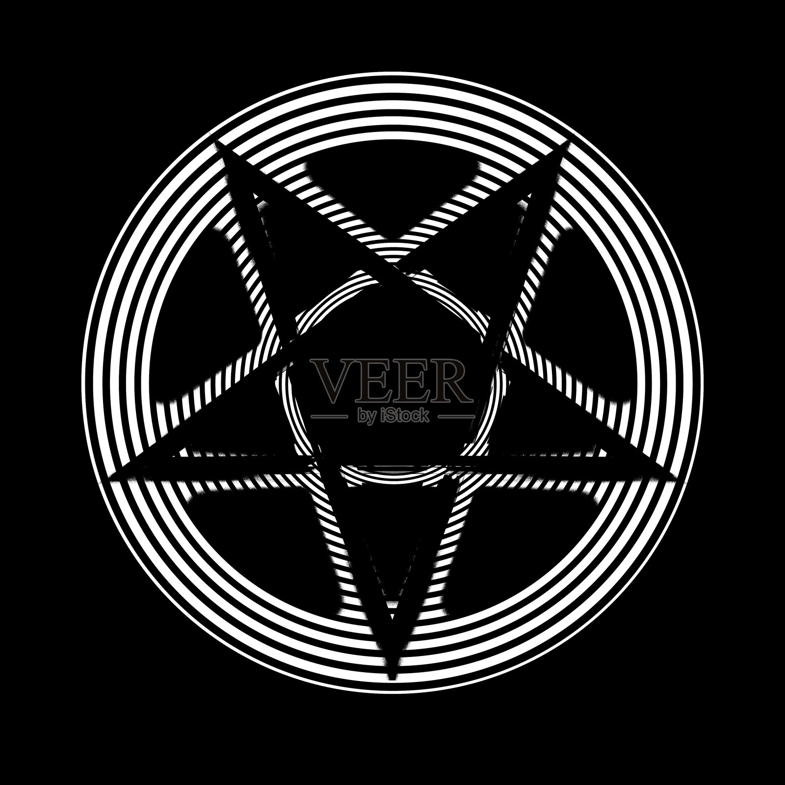 五角星符号，由五条直线组成，形成一颗星。三维演示照片摄影图片