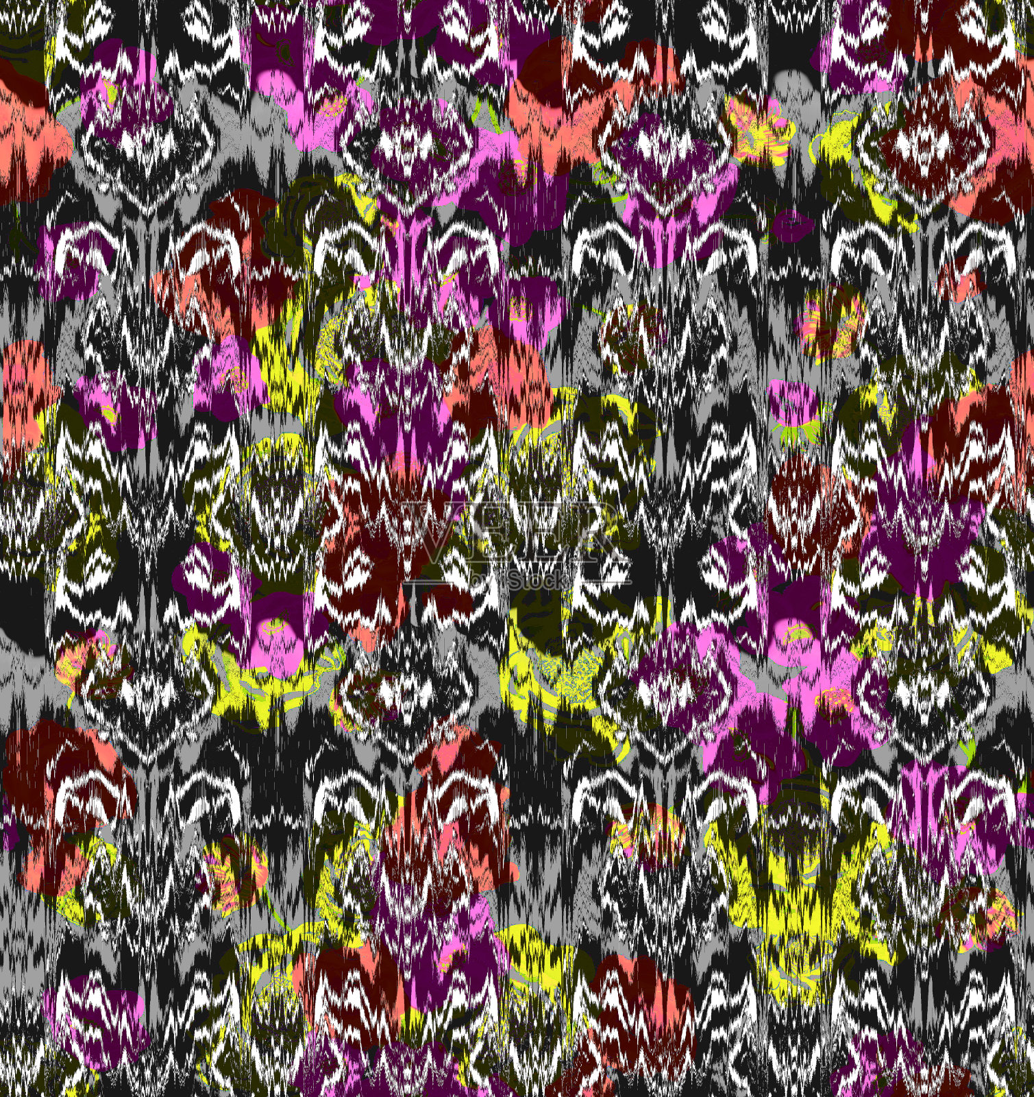 无缝的几何图案。枯燥乏味的纹理。股票插图。插画图片素材