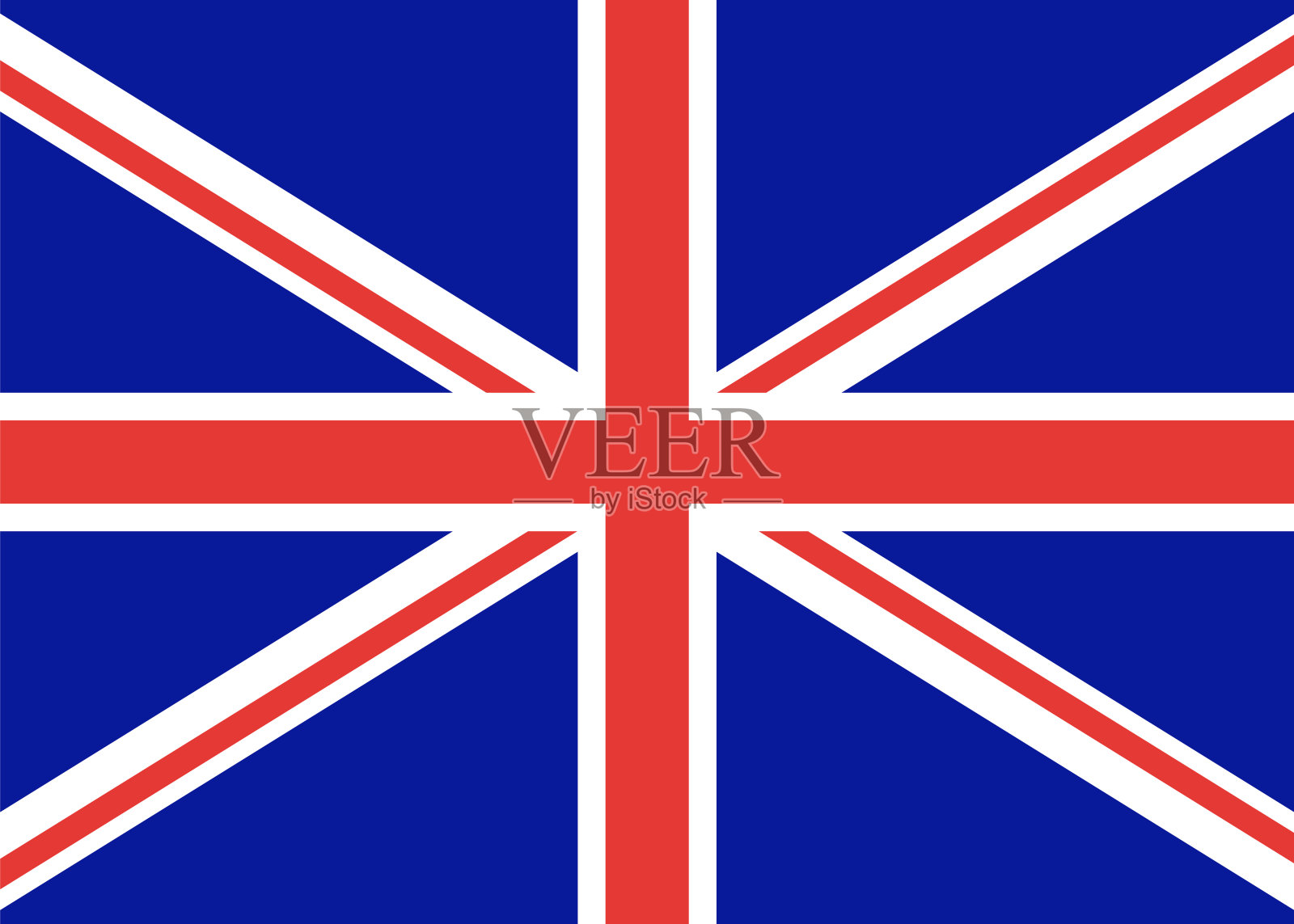 英国国旗，官方国家。英国的标志。矢量彩色插图。英格兰旗。插画图片素材