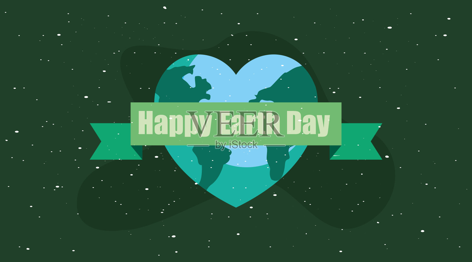 快乐的地球日插画图片素材