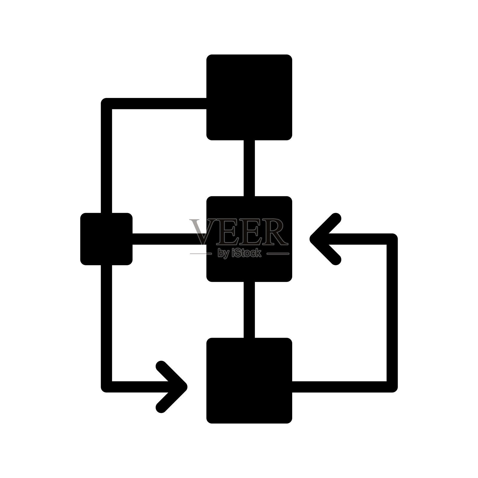 流程图插画图片素材