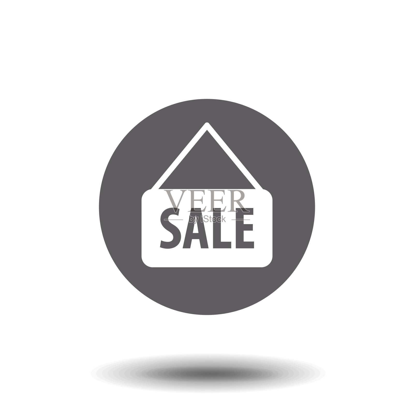 矢量销售标志图标。简单的矢量插图的图形和网页设计。每股收益10设计元素图片