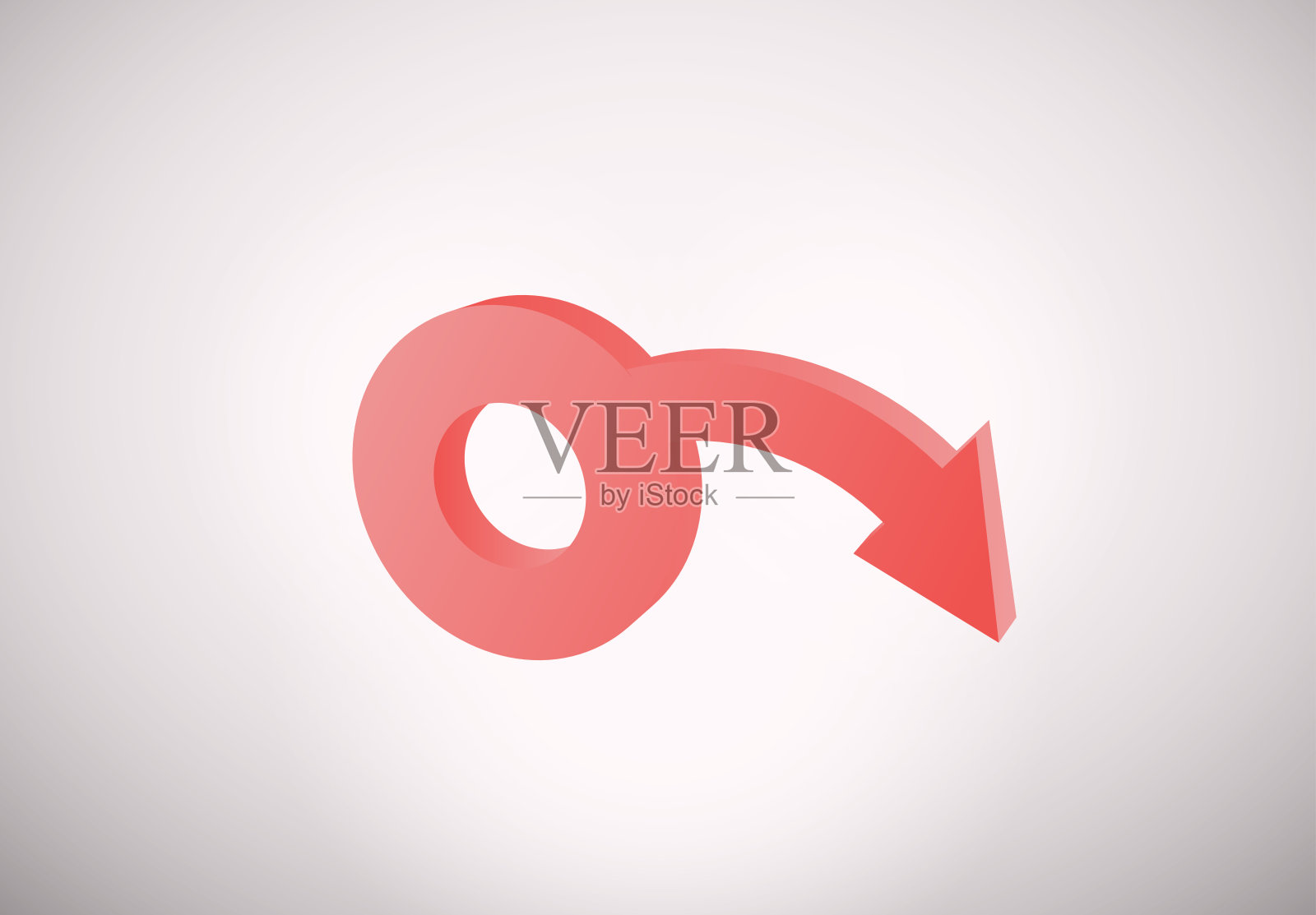 矢量插图的男性和女性性取向图标。图标素材