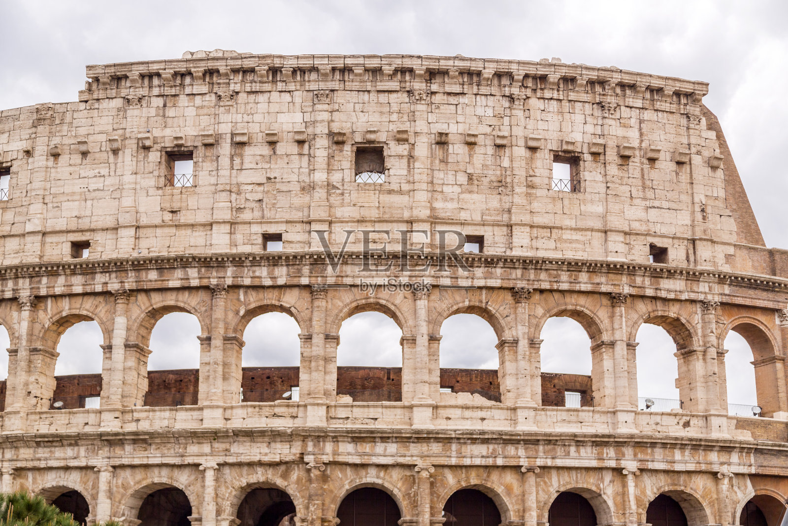 古罗马斗兽场的外景照片摄影图片