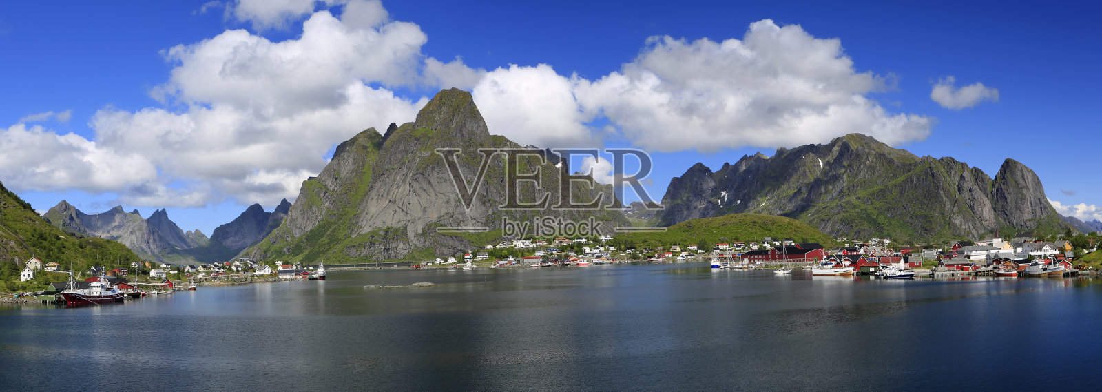 罗浮敦群岛勒内岛全景照片摄影图片