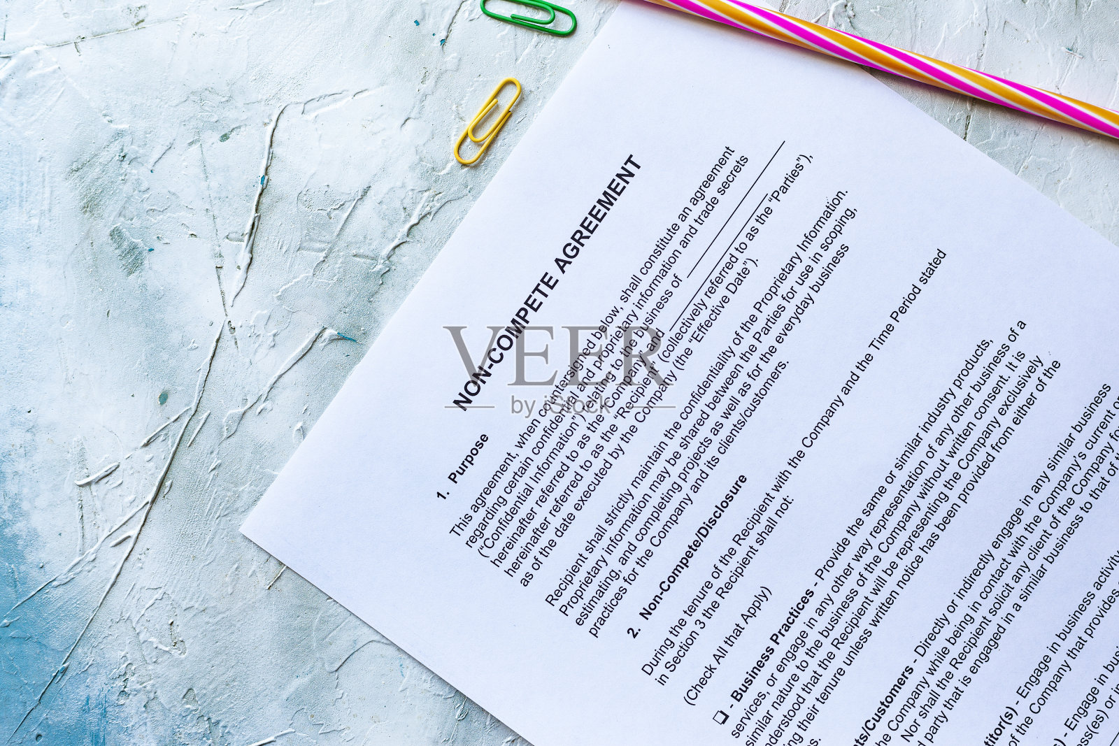 竞业禁止协议的形式照片摄影图片