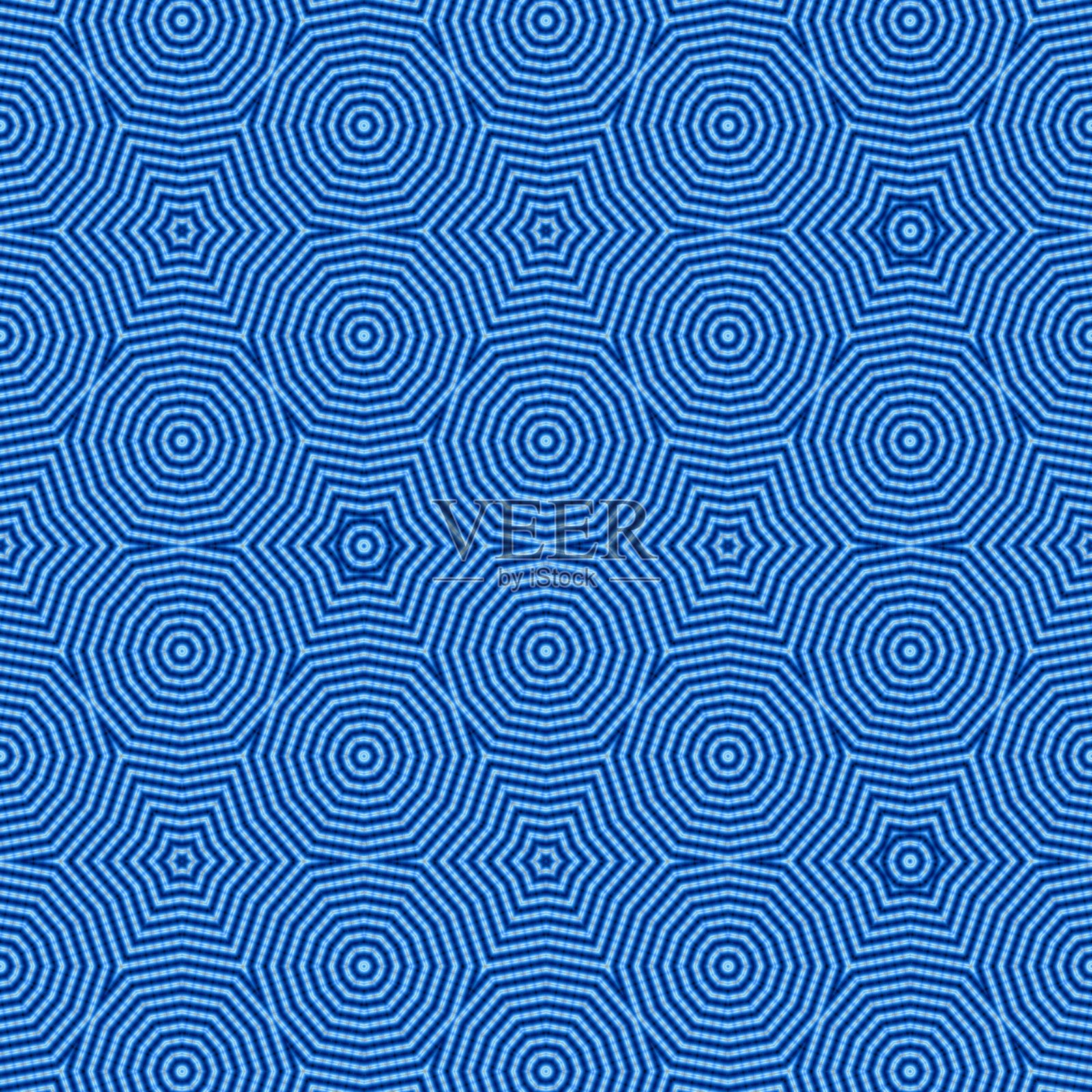 蓝色面料图案设计插画图片素材