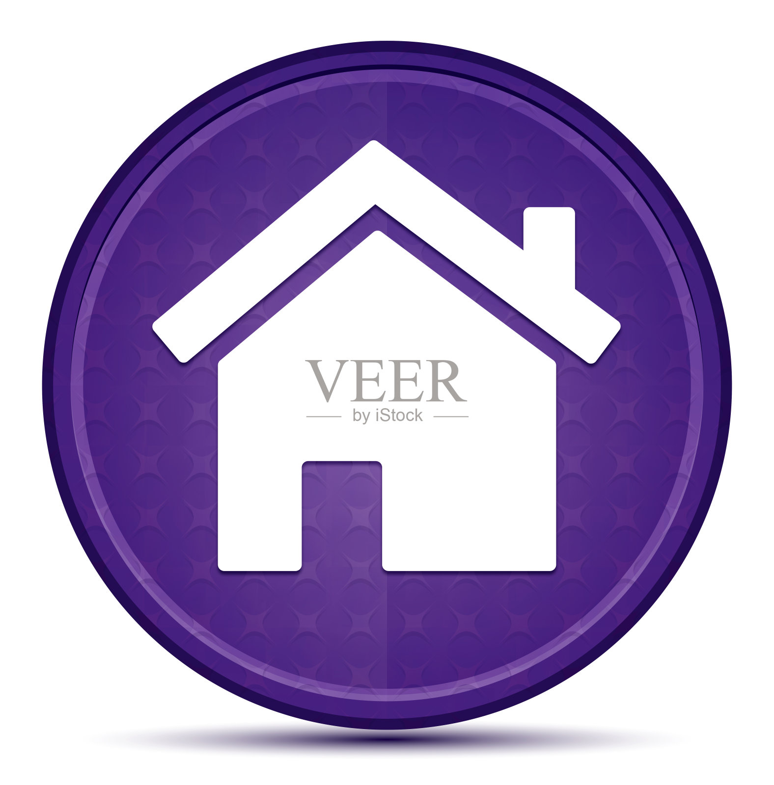 主主页图标紫色圆形按钮设计元素图片