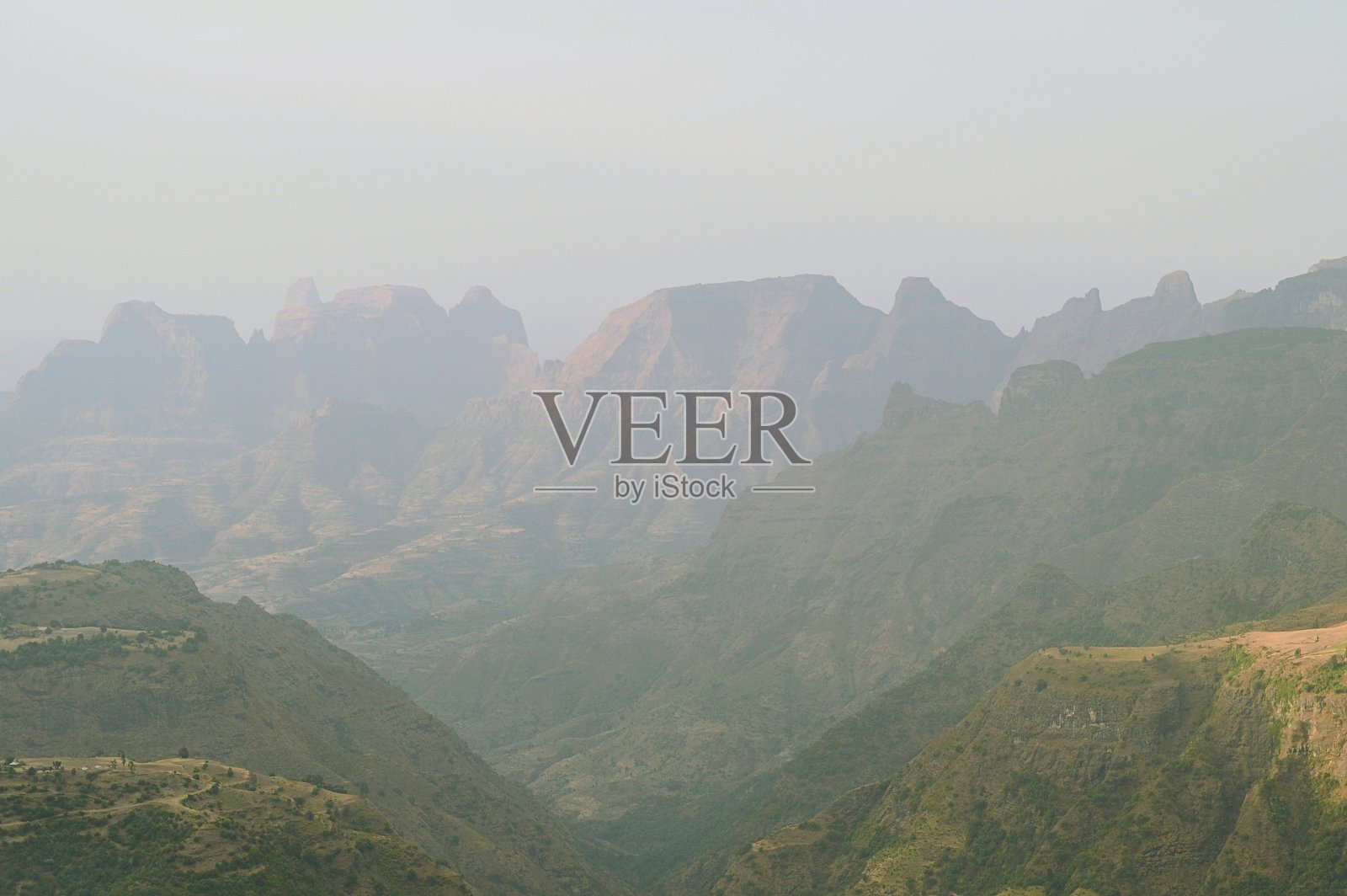 埃塞俄比亚。四门山国家公园。照片摄影图片