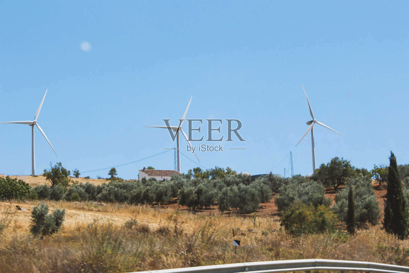 风力发电厂风力发电对黄山软性选择的重点照片摄影图片