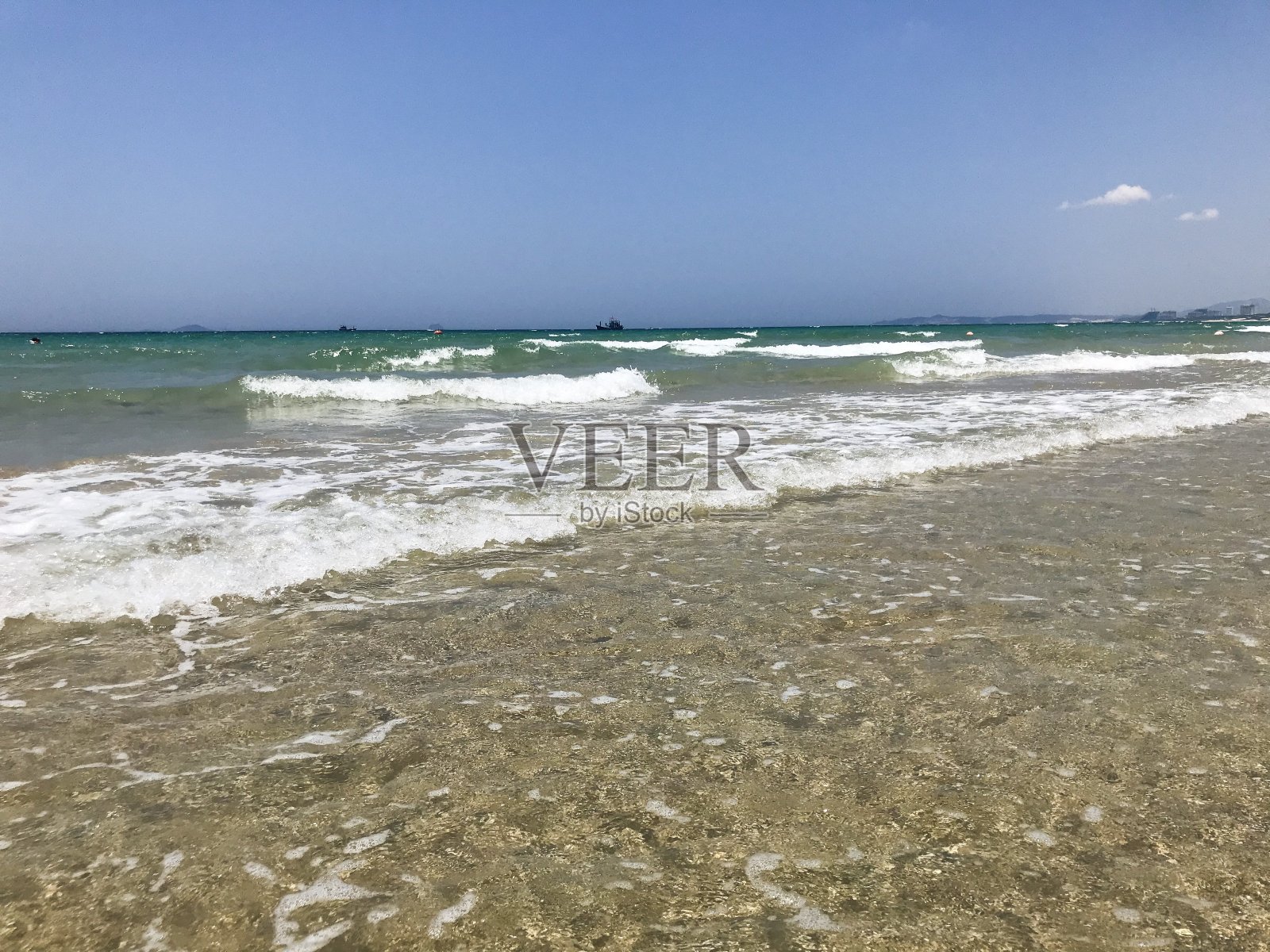 美丽的热带海滩和海洋景观。照片摄影图片