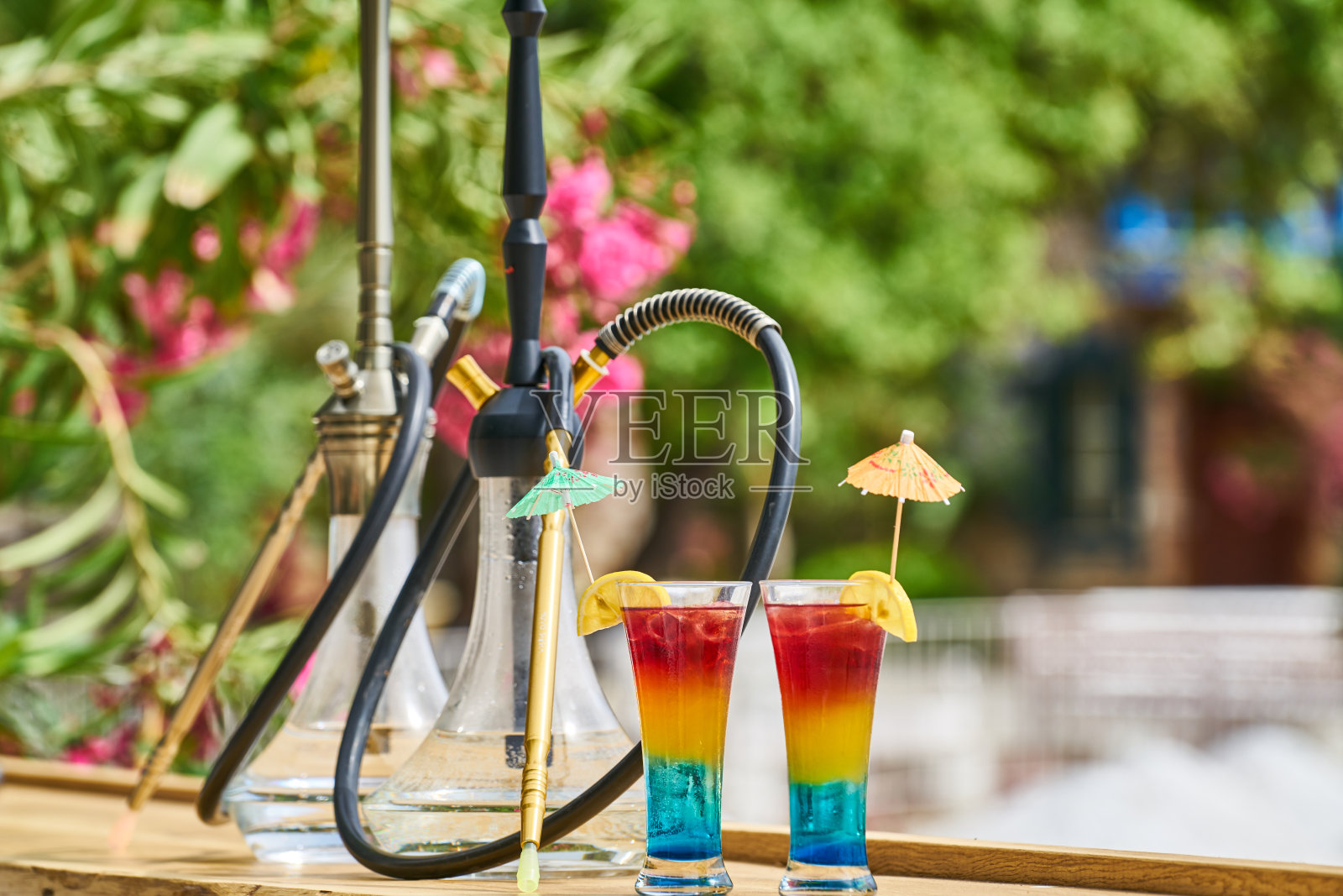 美丽的水烟照片摄影图片