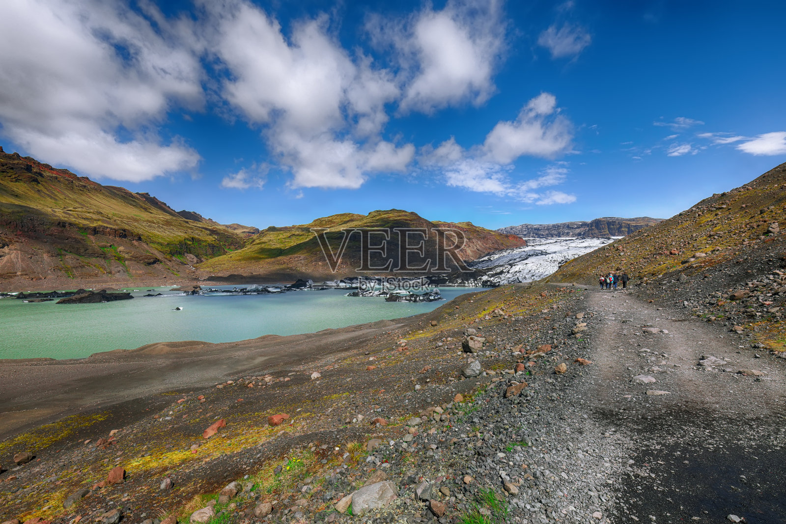 卡特拉地质公园的索尔海马焦尔冰川照片摄影图片