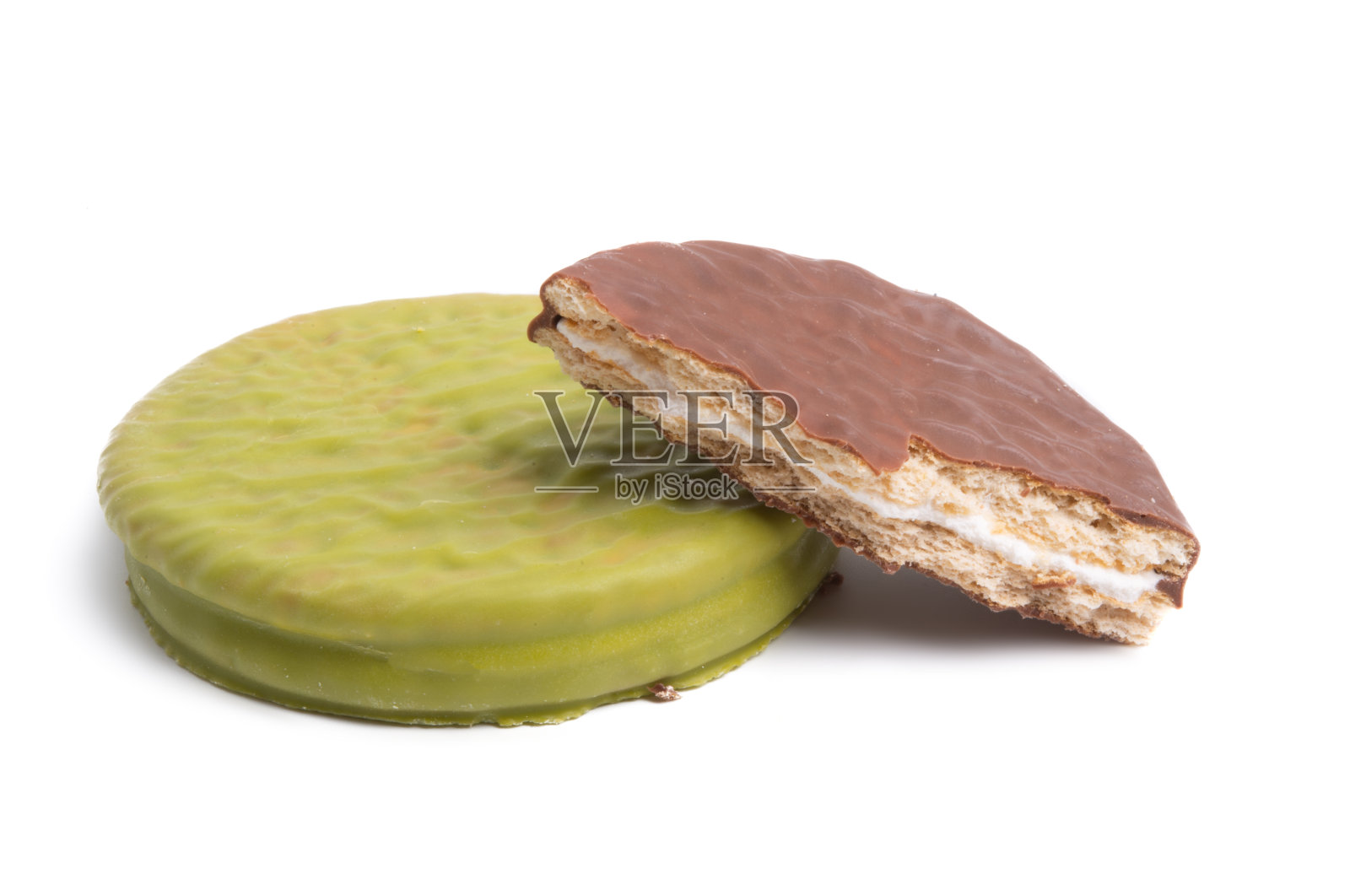 冰三明治曲奇孤立照片摄影图片