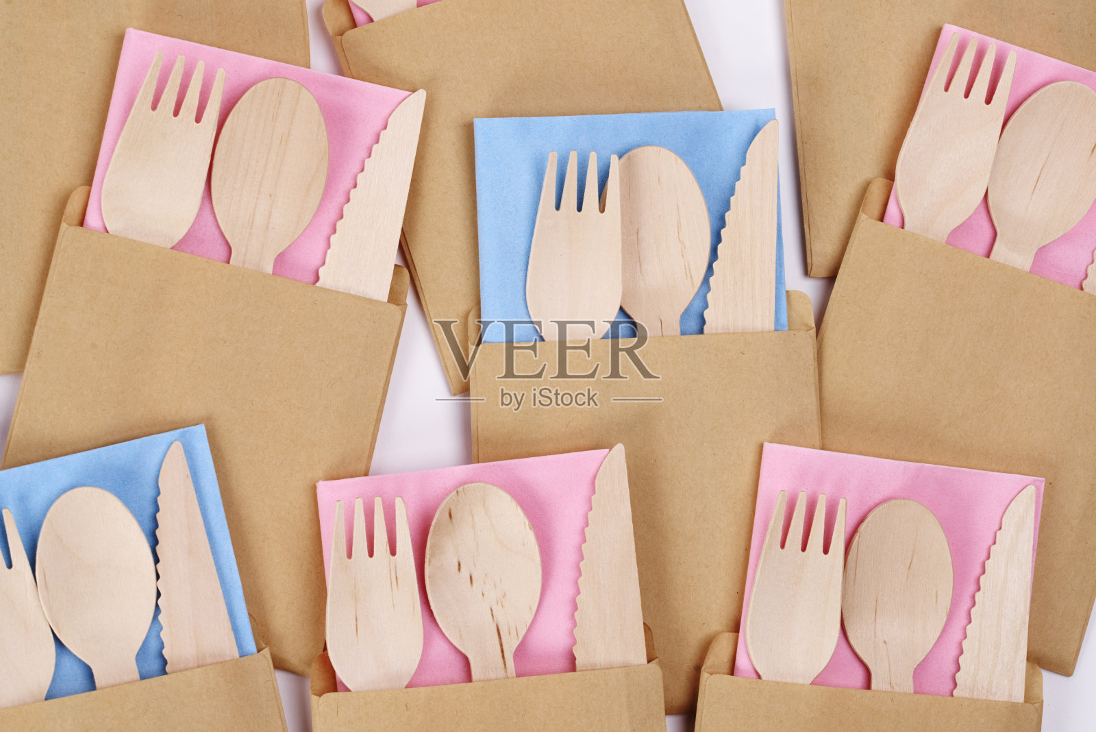 生态银器由竹制的纸盒照片摄影图片