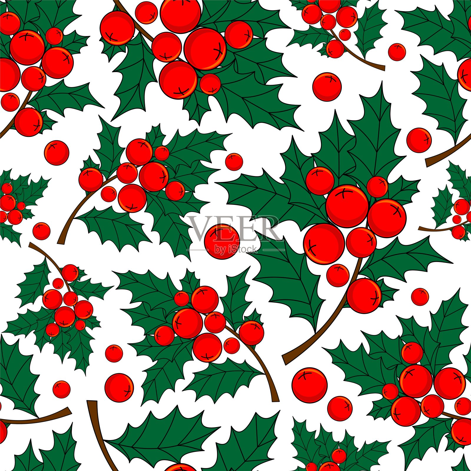 圣诞节的模式插画图片素材