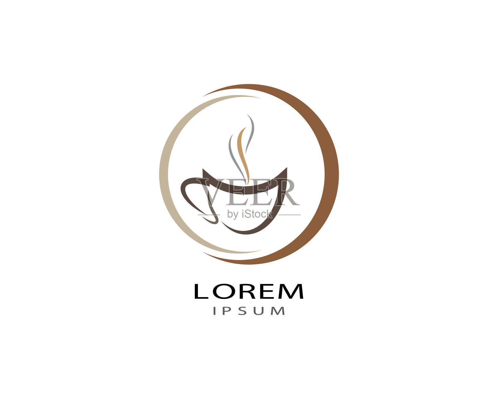 咖啡杯符号矢量图标插图设计插画图片素材