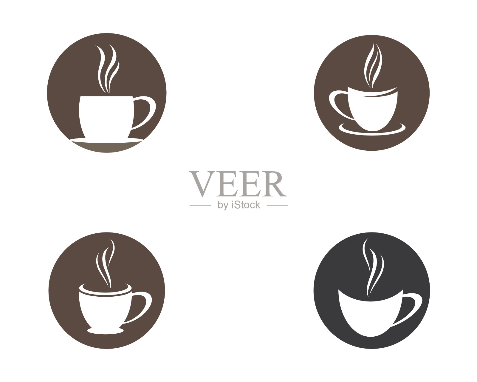 咖啡杯符号矢量图标插图设计图标素材