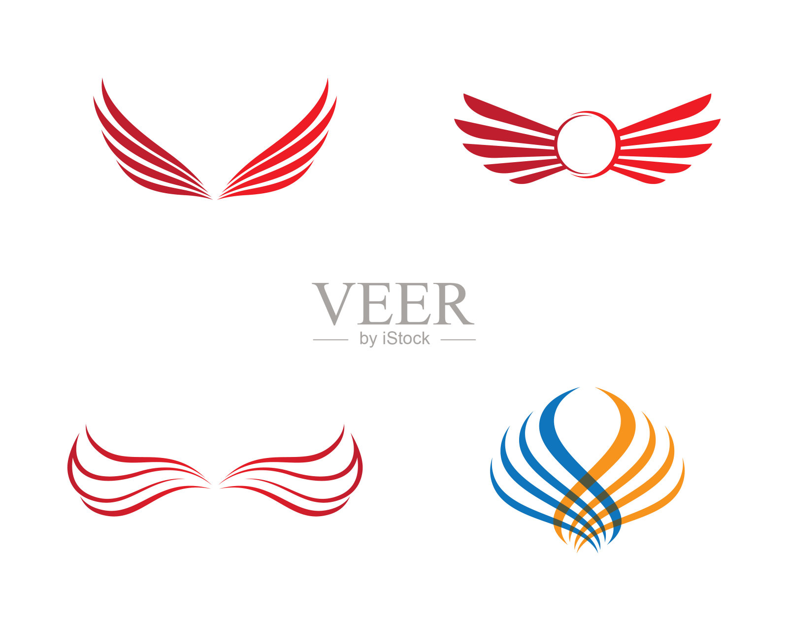 翼矢量图标插画设计图标素材