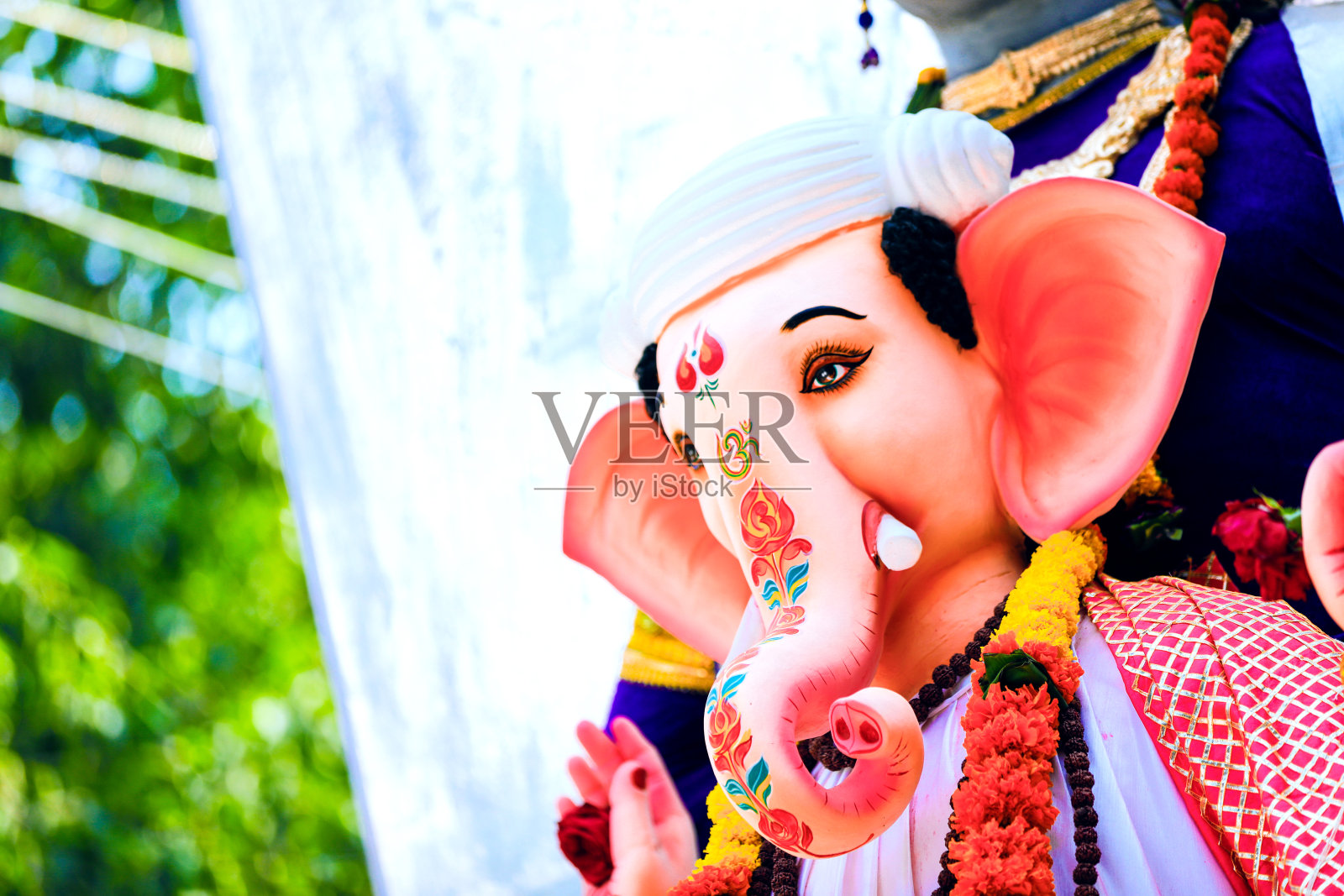 甘尼萨，印度节日照片摄影图片