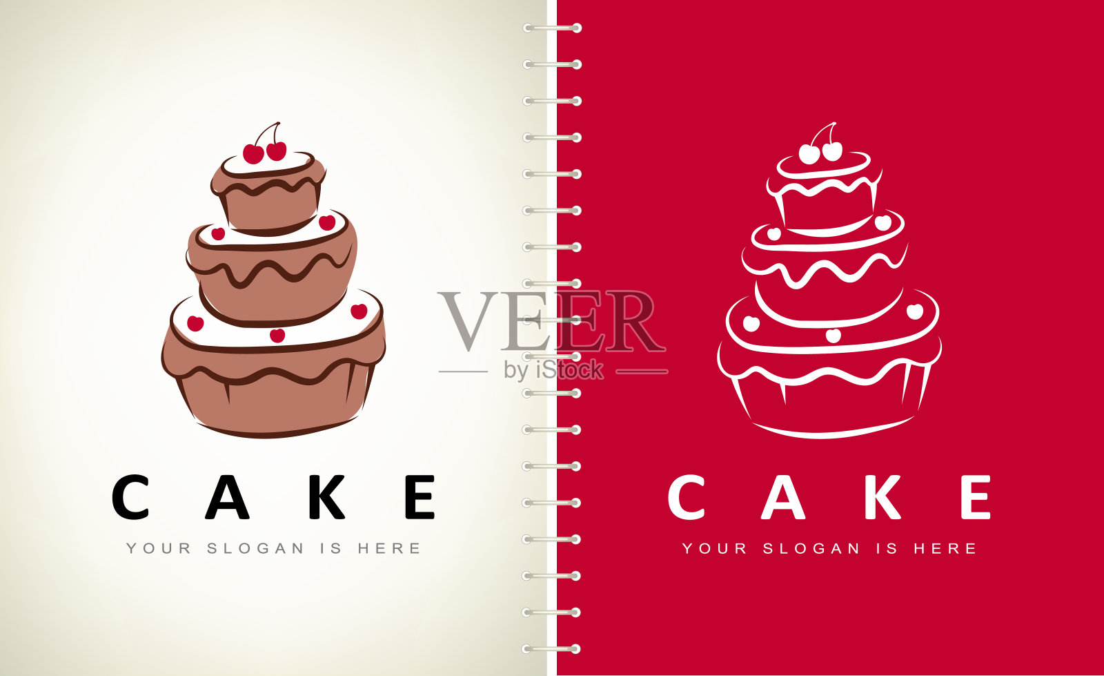 蛋糕符号矢量设计。插画图片素材