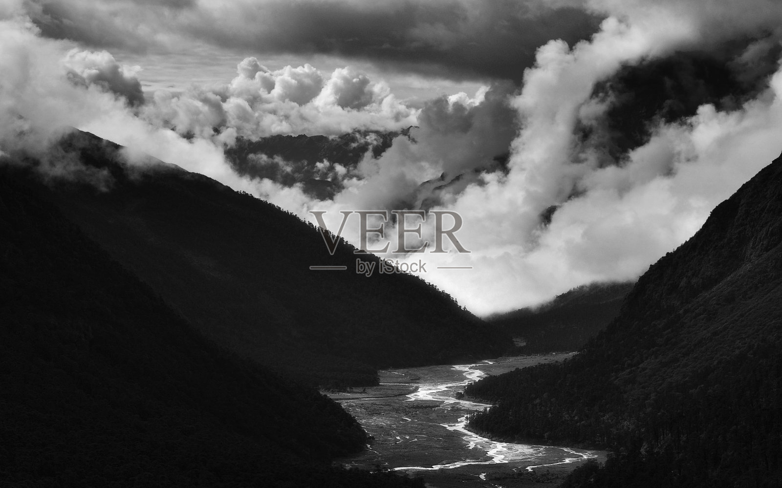 一条河流动照片摄影图片