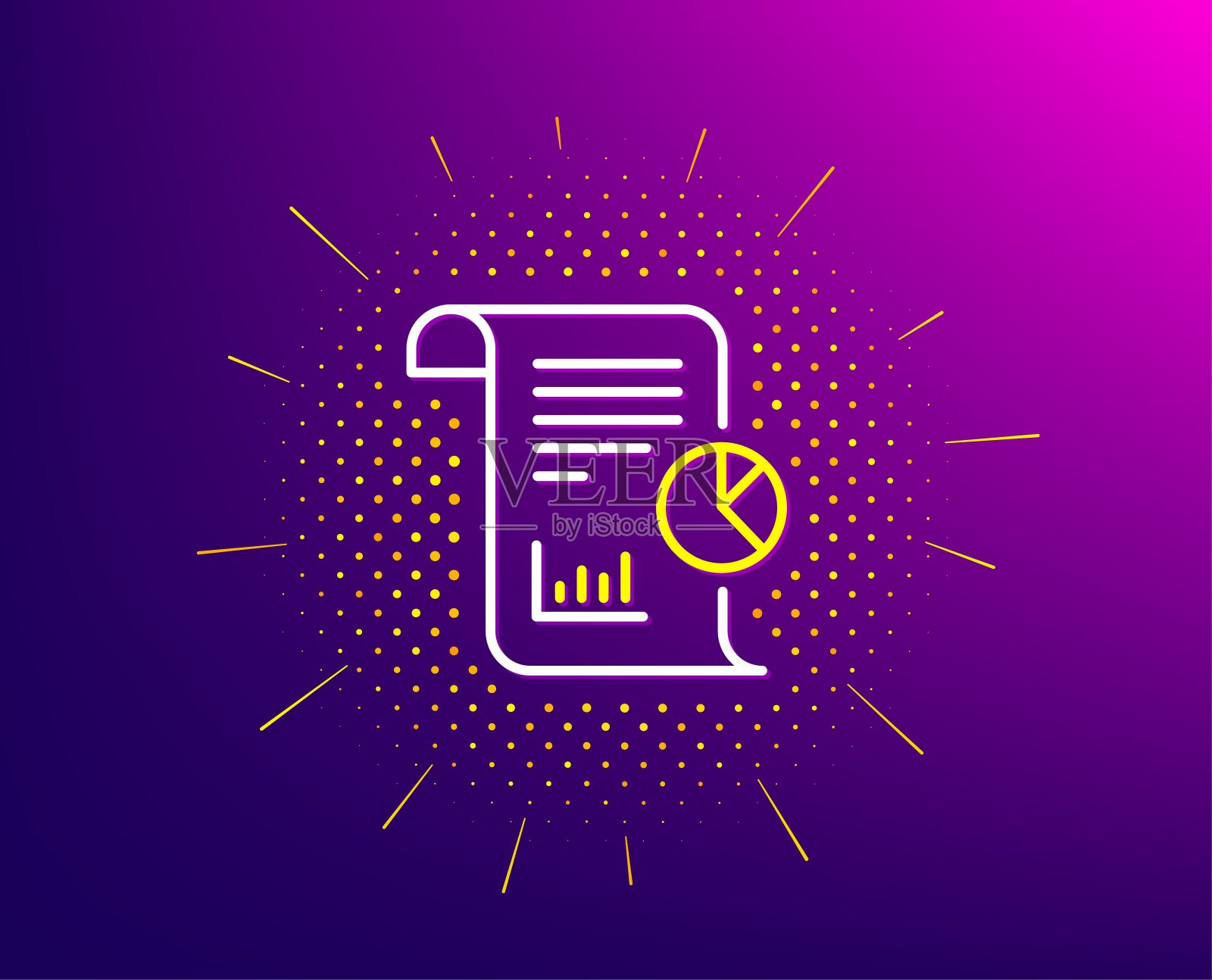 报告行图标。企业管理标志。向量插画图片素材