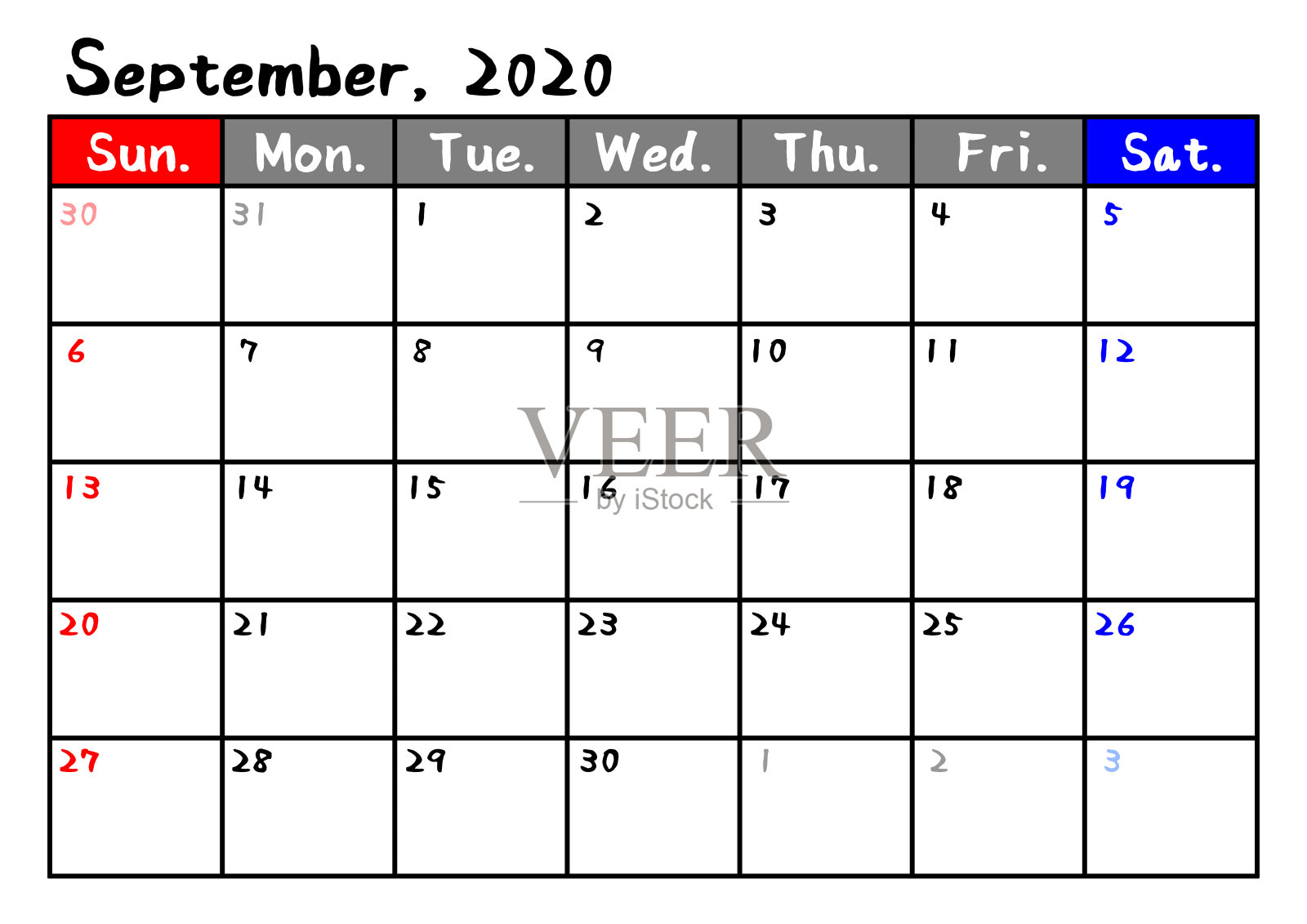 简单的日历设计模板素材